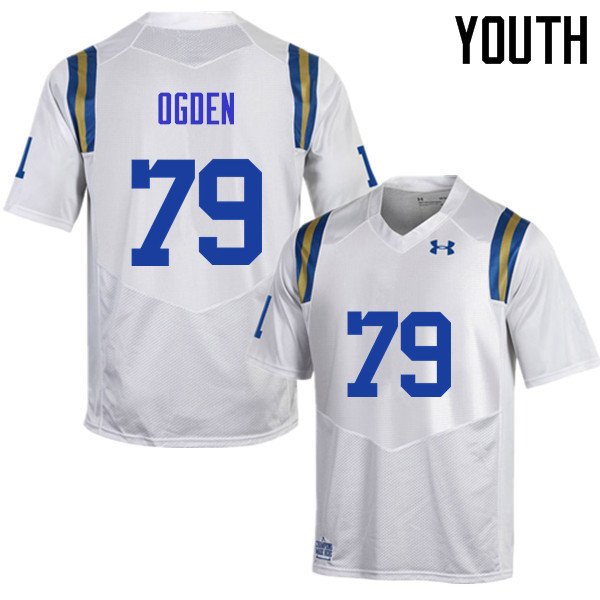 Youth #79 Jonathan Ogden UCLA Bruins Under Armour College Football Jerseys Sale-White - Click Image to Close
